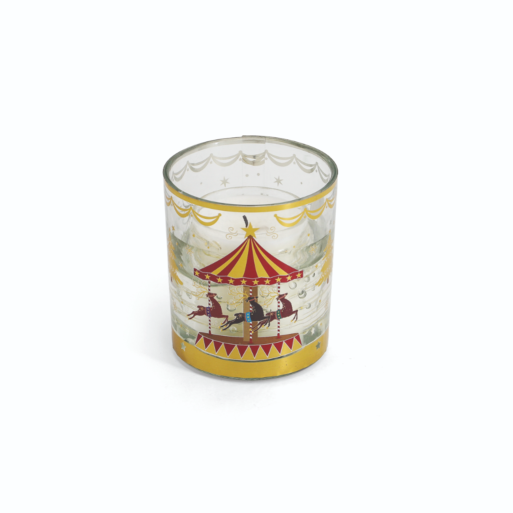 Reindeer Carousel LED Light Up Candle Tipperary Crystal 175068 Mulligans of Ballaghaderreen