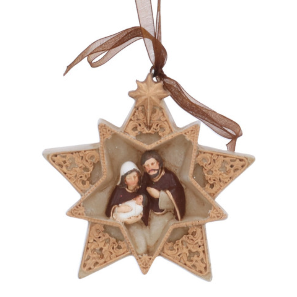 Resin Nativity in Star/Tree 10903 Gisela Graham Mulligans of Ballaghaderreen