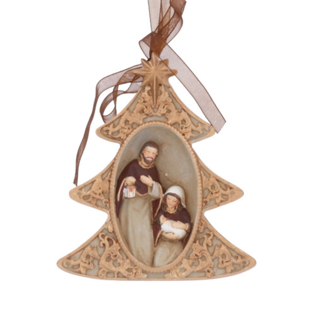 Resin Nativity in Star/Tree 10903 Gisela Graham Mulligans of Ballaghaderreen
