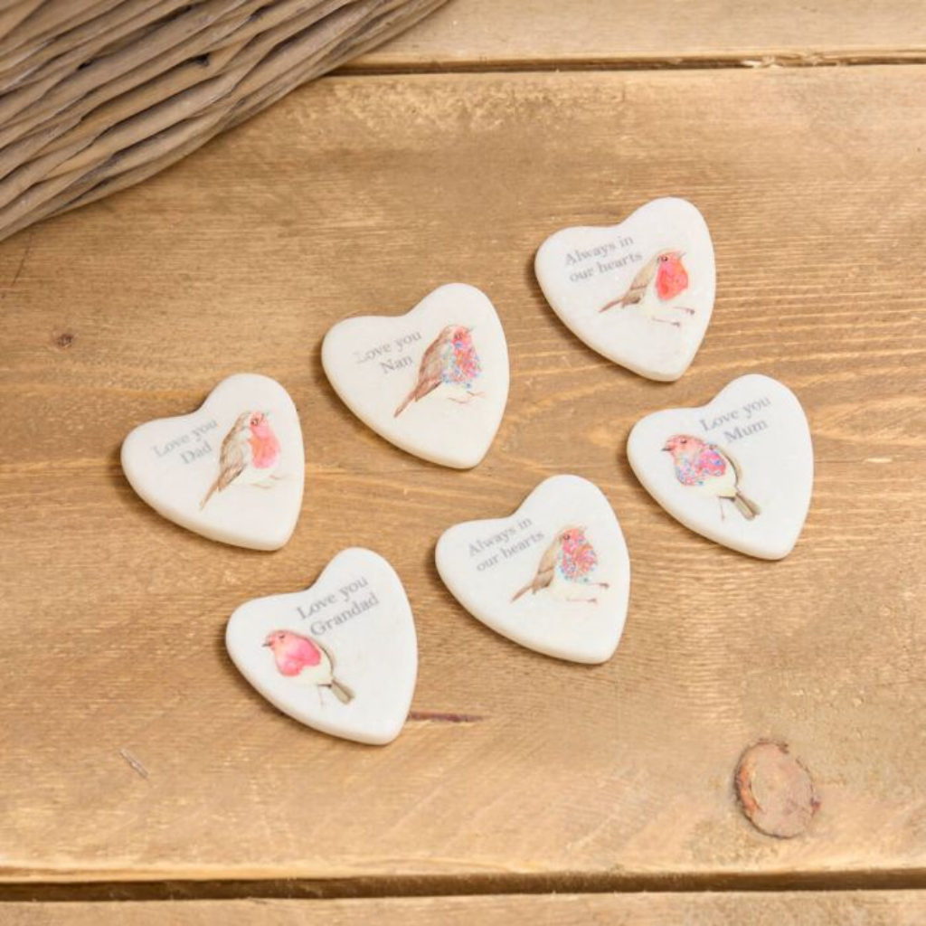 Robin Love Heart Ornament 7RF160 Richard Langs Mulligans of Ballaghaderreen
