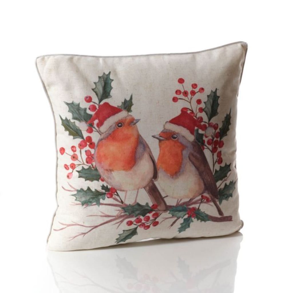 Robin Printed Cushion 4XA686 Richard Langs Mulligans of Ballaghaderreen