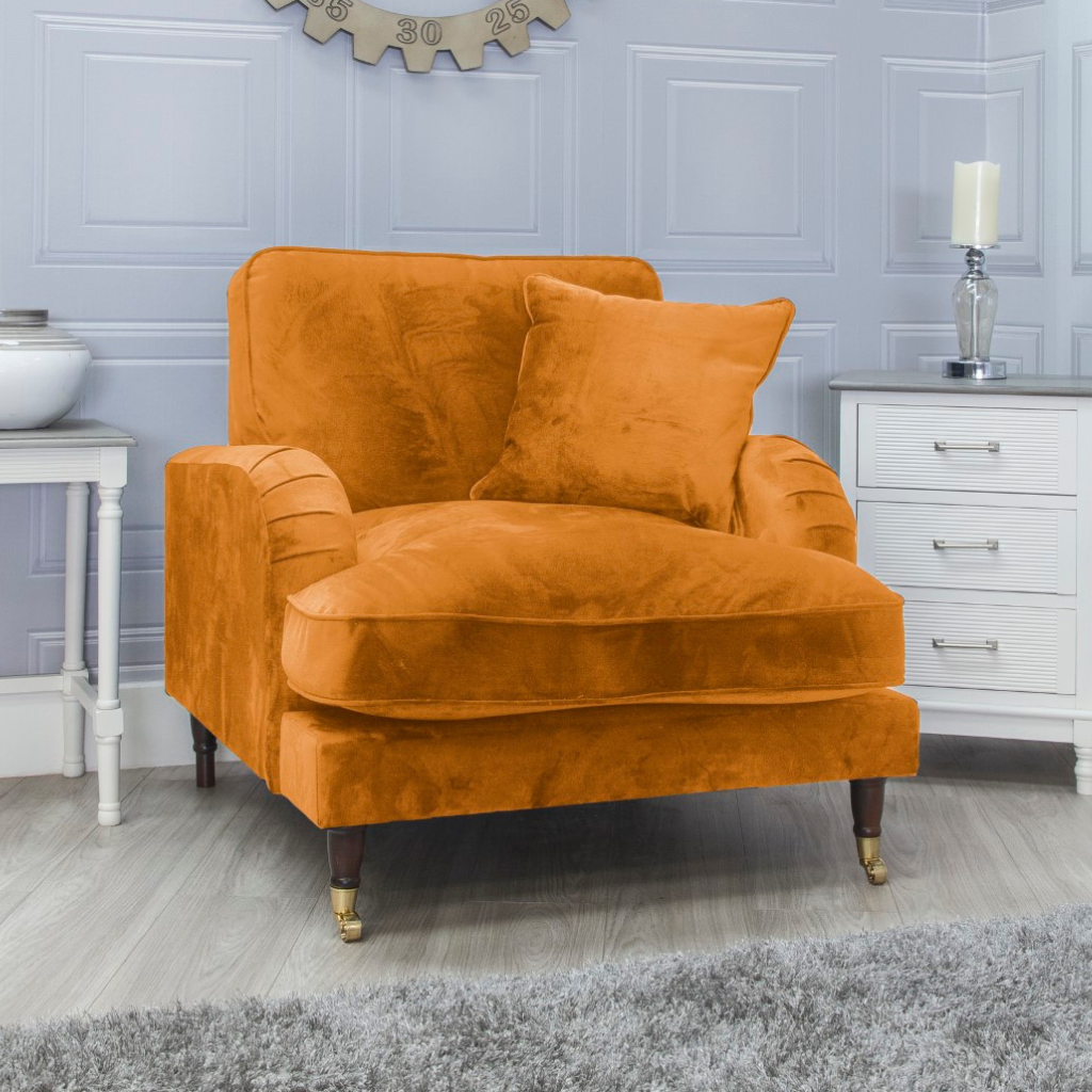 Robyn Armchair Orange Mulligans of Ballaghaderreen 