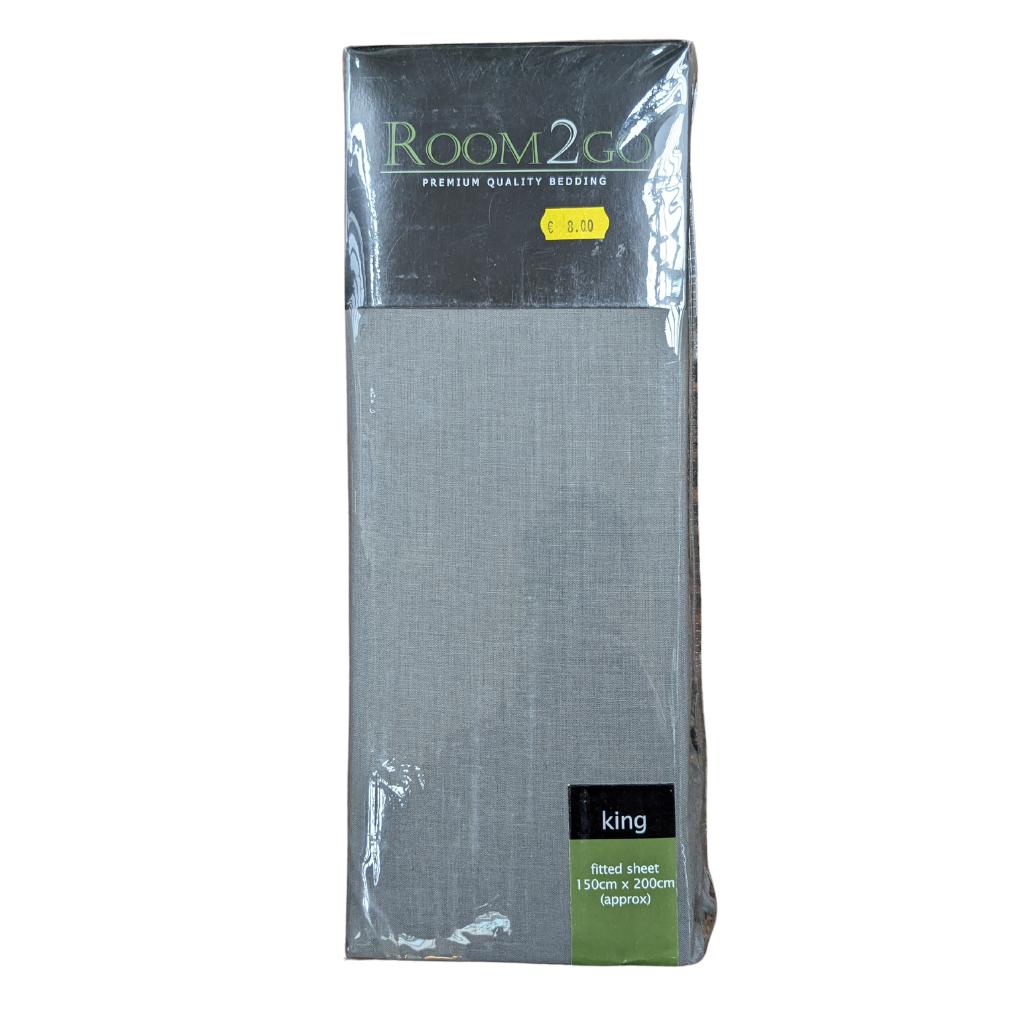 Room2Go Dark Grey Kingsize Fitted Sheet R2GDGKFS Room2Go Mulligans of Ballaghaderreen