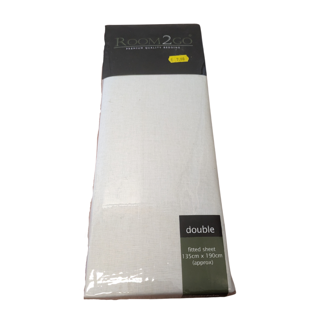 Room2Go Ivory Double Fitted Sheet R2GIDFS Room2Go Mulligans of Ballaghaderreen