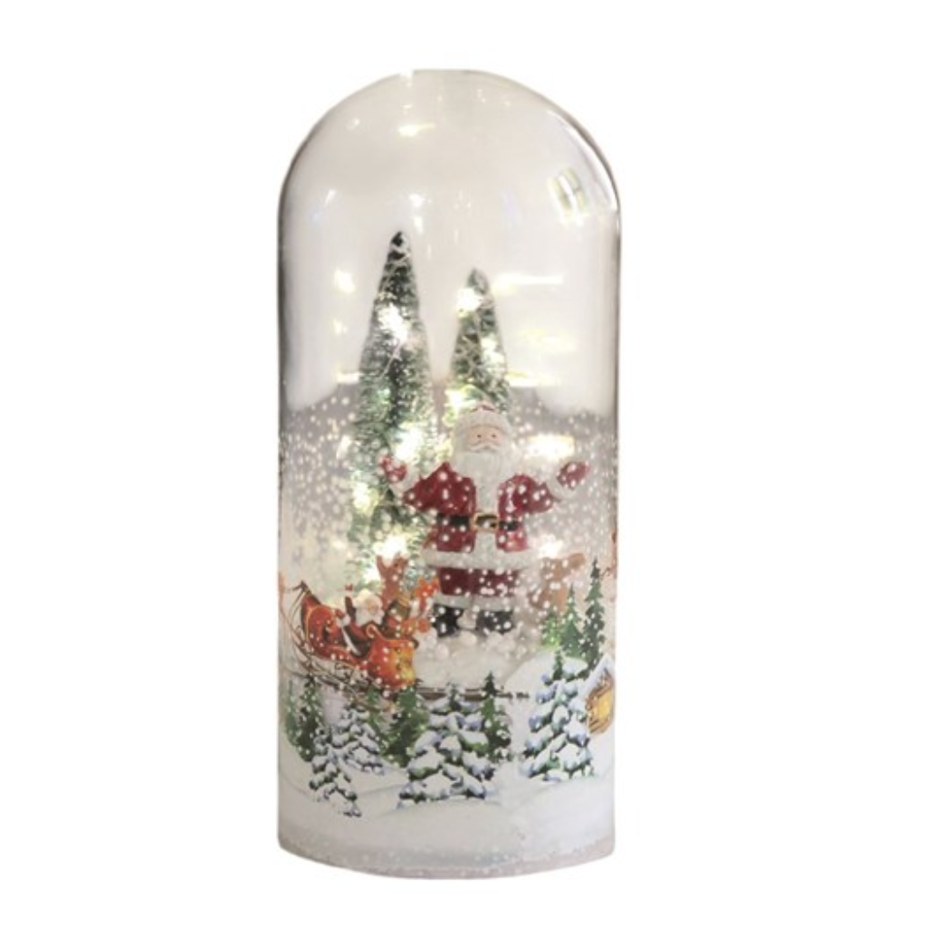 Rotating Santa Glass Dome 21cm 34936 Straits Mulligans of Ballaghaderreen 