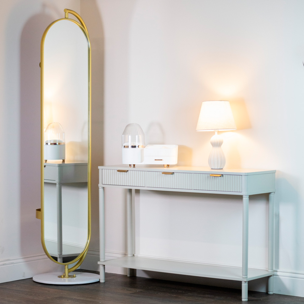 Rotating mirror with hangers and marble base 159cm TL6862 - Mulligans of Ballaghaderreen