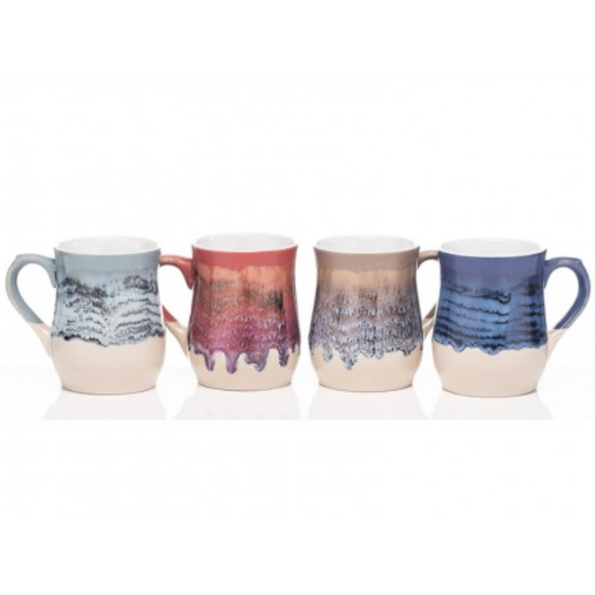 Roundstone Pottery Set of 4 Mugs HP51 Kirkwood Mulligans of Ballaghaderreen