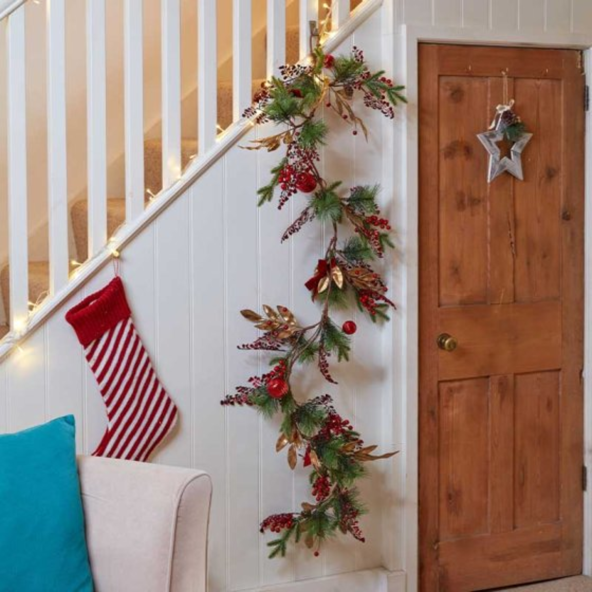 Ruby Velvet Garland - 270cm 2543155 Smart Garden Christmas Mulligans of Ballaghaderreen