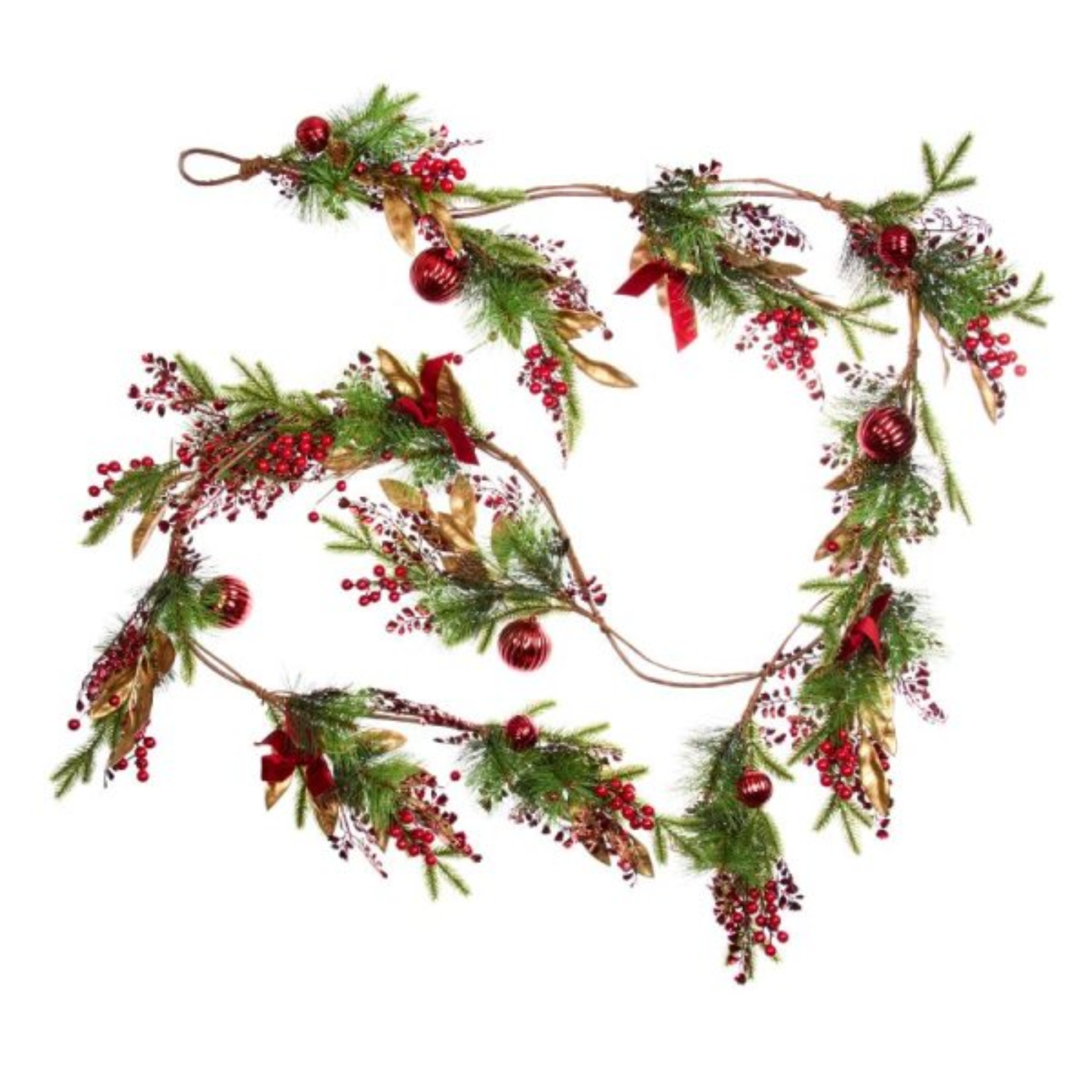 Ruby Velvet Garland - 270cm 2543155 Smart Garden Christmas Mulligans of Ballaghaderreen