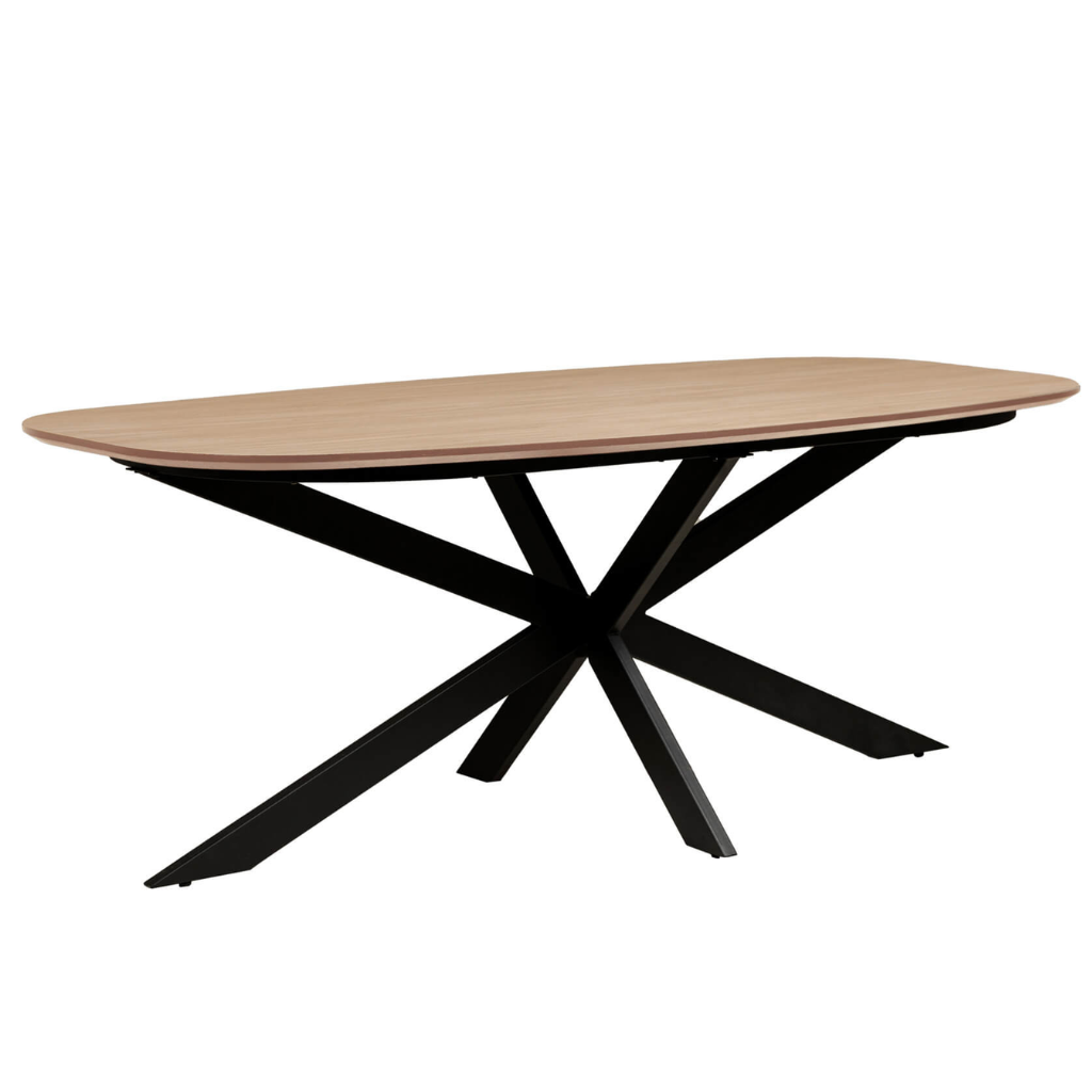 Sadia Oval Dining Table - Oak Sda-200-BN Vida Living Mulligans of Ballaghaderreen