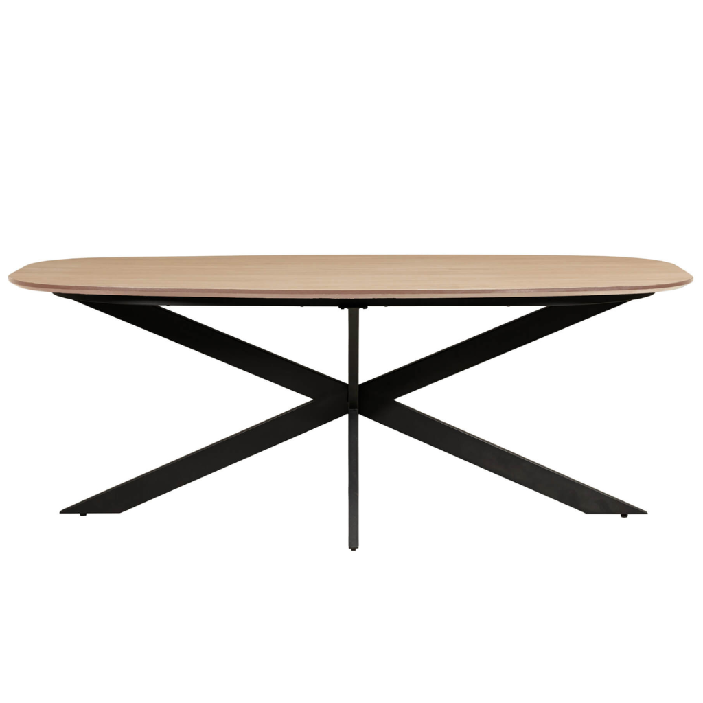 Sadia Oval Dining Table - Oak Sda-200-BN Vida Living Mulligans of Ballaghaderreen