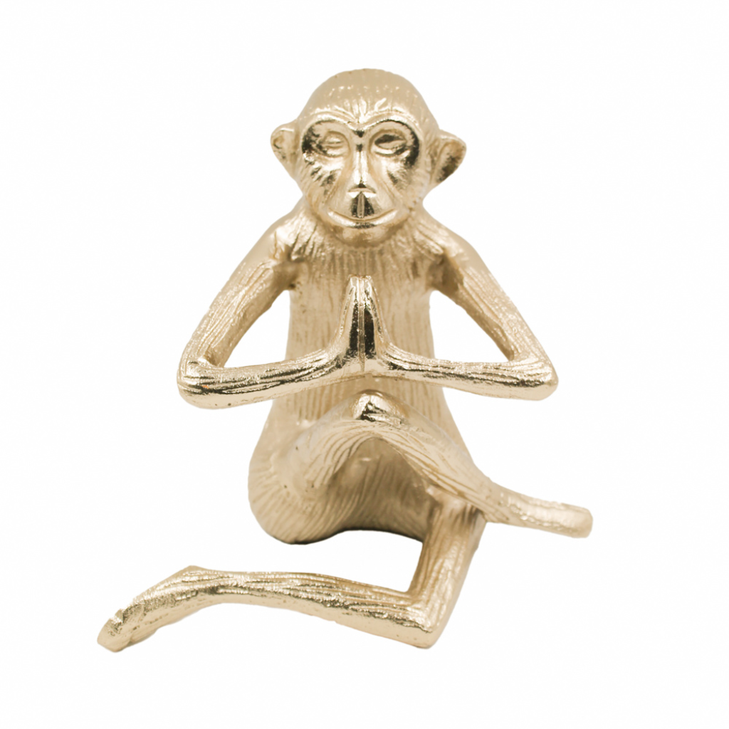 Safari Sitting Monkey - Gold TL5703 Tara Lane Mulligans of Ballaghaderreen 