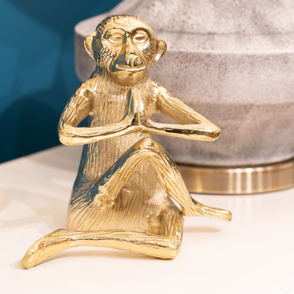Safari Sitting Monkey - Gold TL5703 Tara Lane Mulligans of Ballaghaderreen 