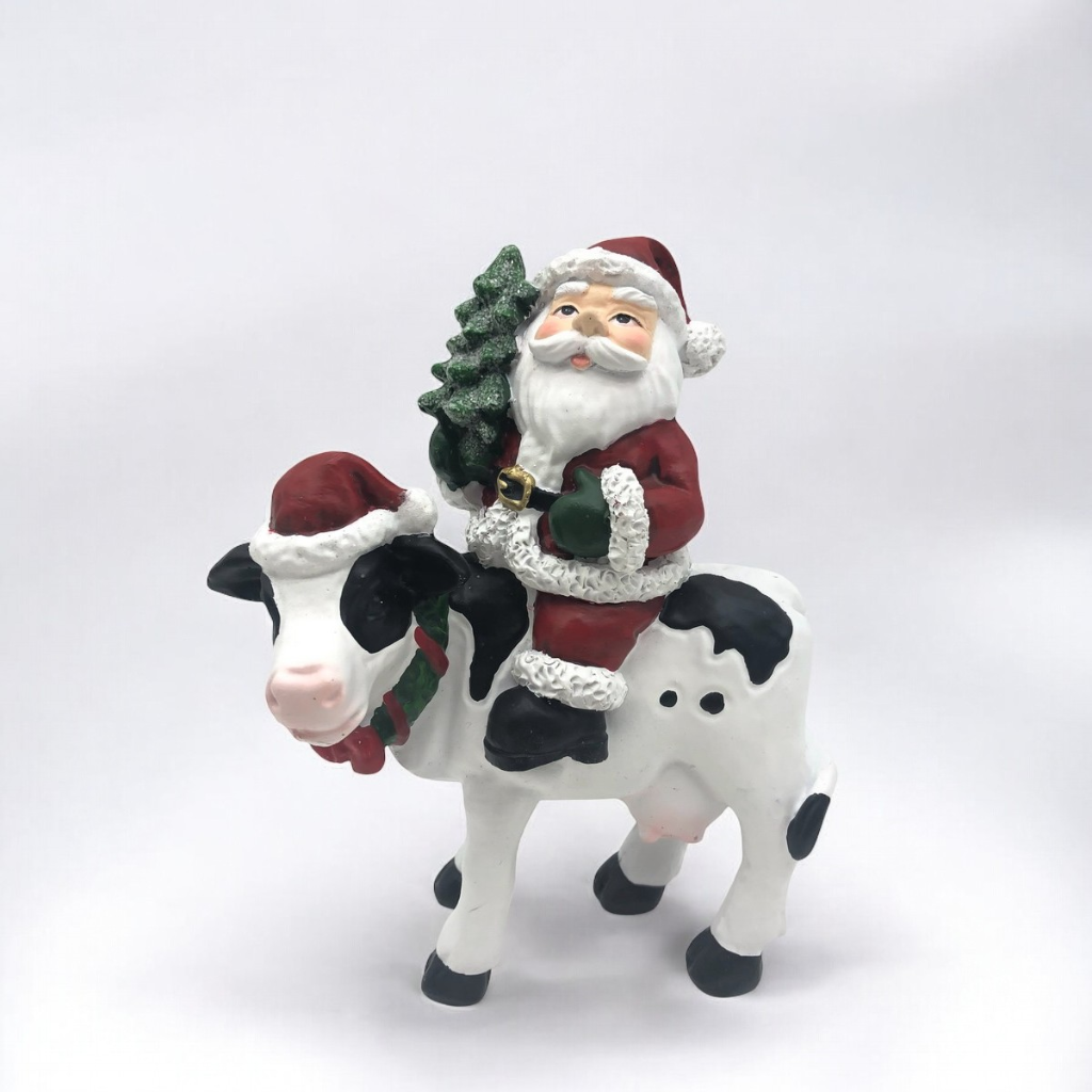 Santa On Cow With Christmas Tree 70247 Verano Mulligans of Ballaghaderreen  