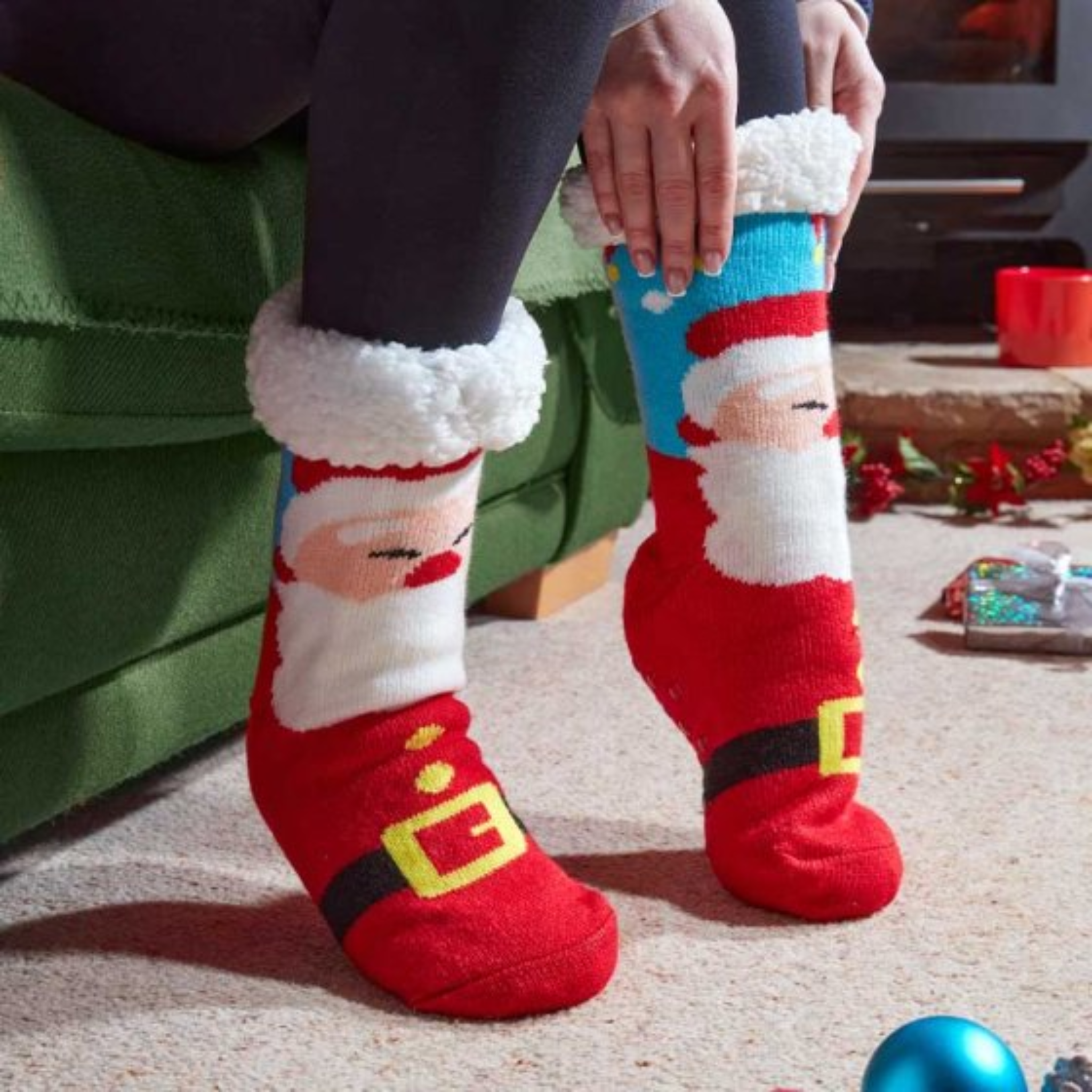 Santa Slipper Socks 2560022 Smart Garden Christmas Mulligans of Ballaghaderreen