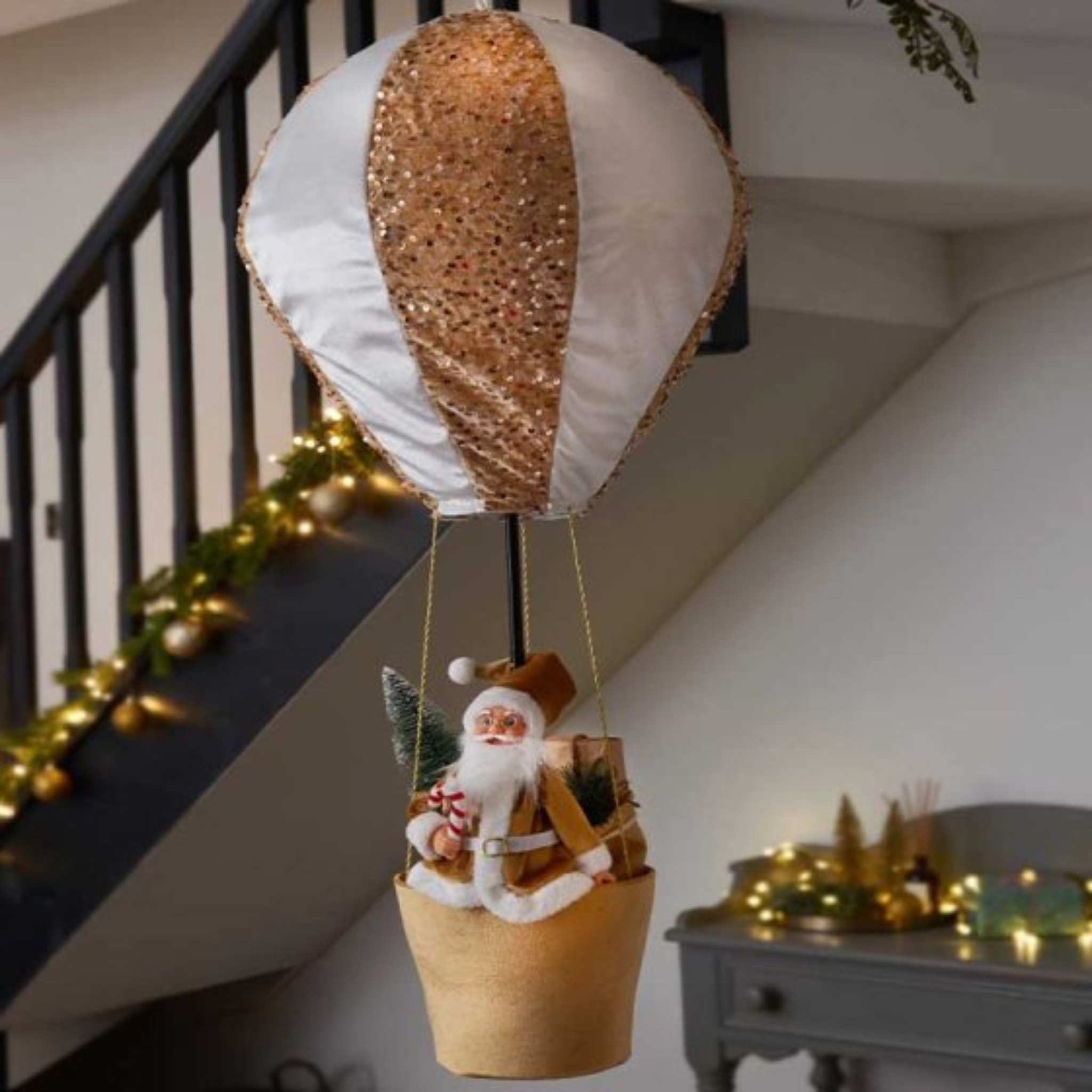 Santa's Gold Sequinned Balloon 2516055 Smart Garden Christmas Mulligans of Ballaghaderreen