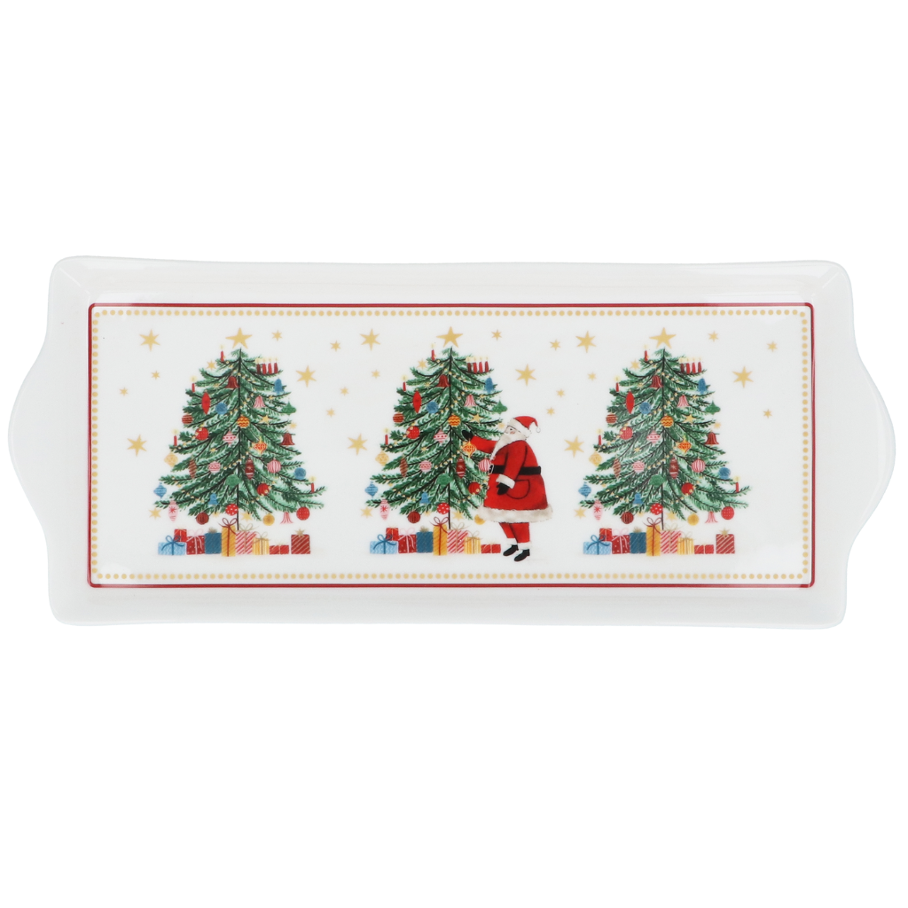 Santa and Tree Serving Platter 31495 Gisela Graham Mulligans of Ballaghaderreen