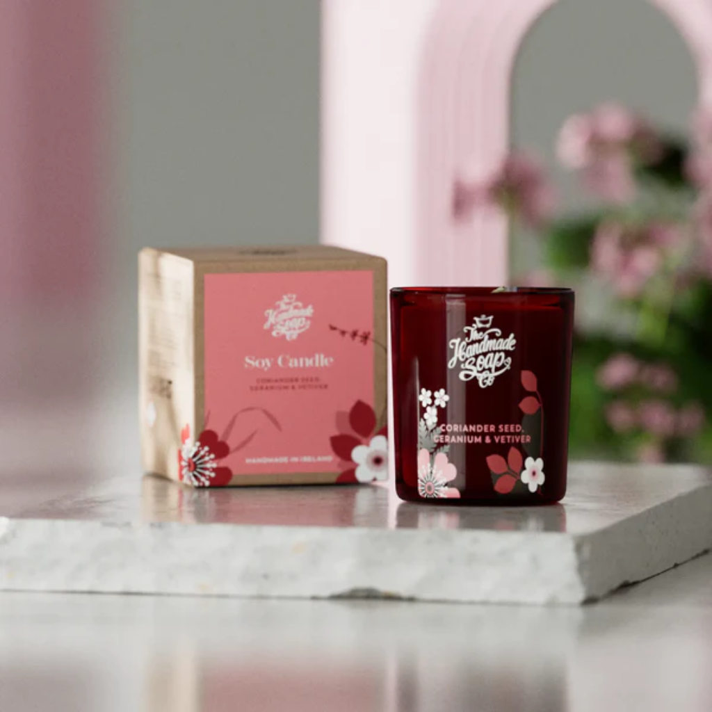 Scented Soy Candle - Coriander Seed, Geranium & Vetiver | 210g CGC24 The Handmade Soap Company Mulligans of Ballaghaderreen