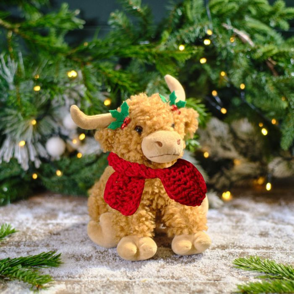 Scottish Cow Christmas Doorstop 4XA153 Richard Langs Mulligans of Ballaghaderreen