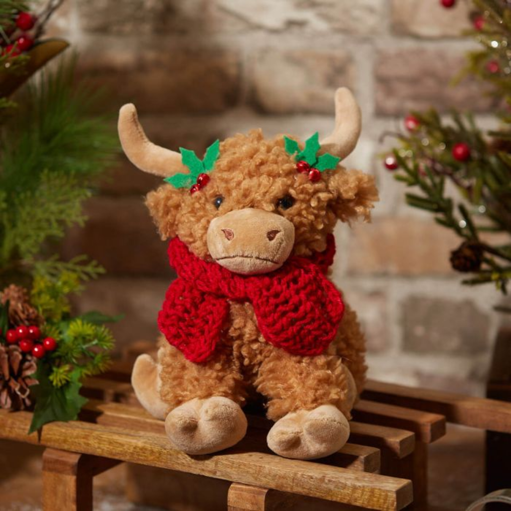 Scottish Cow Christmas Doorstop 4XA153 Richard Langs Mulligans of Ballaghaderreen