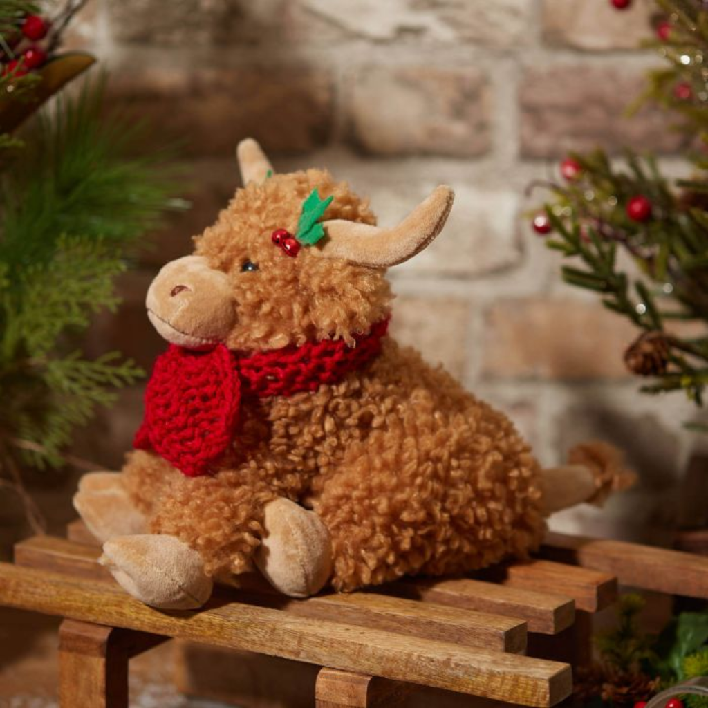 Scottish Cow Christmas Doorstop 4XA153 Richard Langs Mulligans of Ballaghaderreen