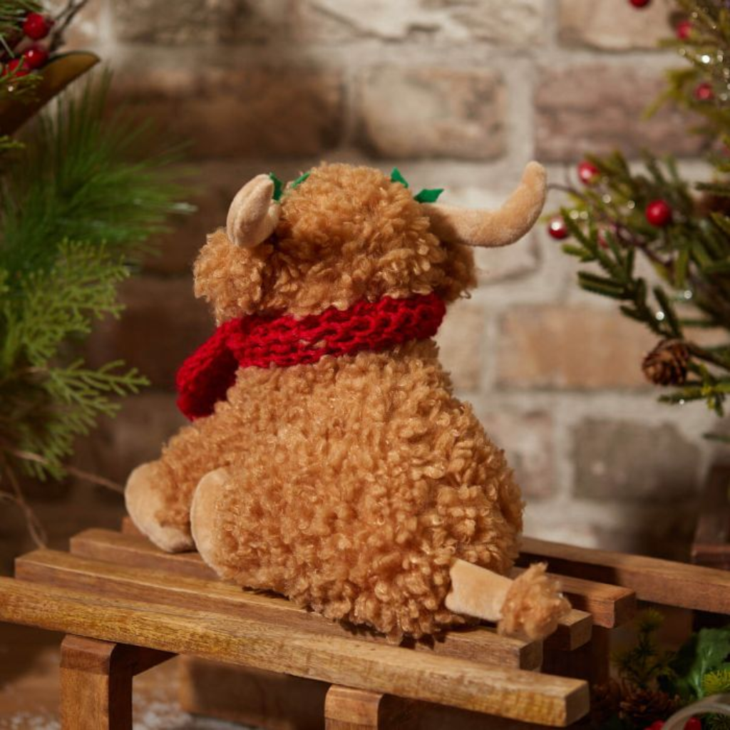 Scottish Cow Christmas Doorstop 4XA153 Richard Langs Mulligans of Ballaghaderreen