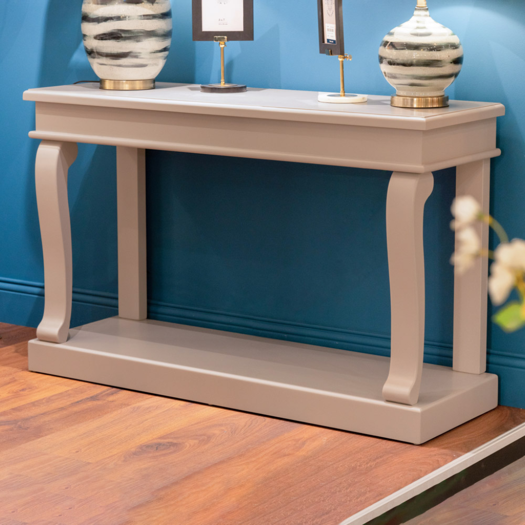 Scroll Grey 130cm Console Table TL5817 Tara Lane Mulligans of Ballaghaderreen