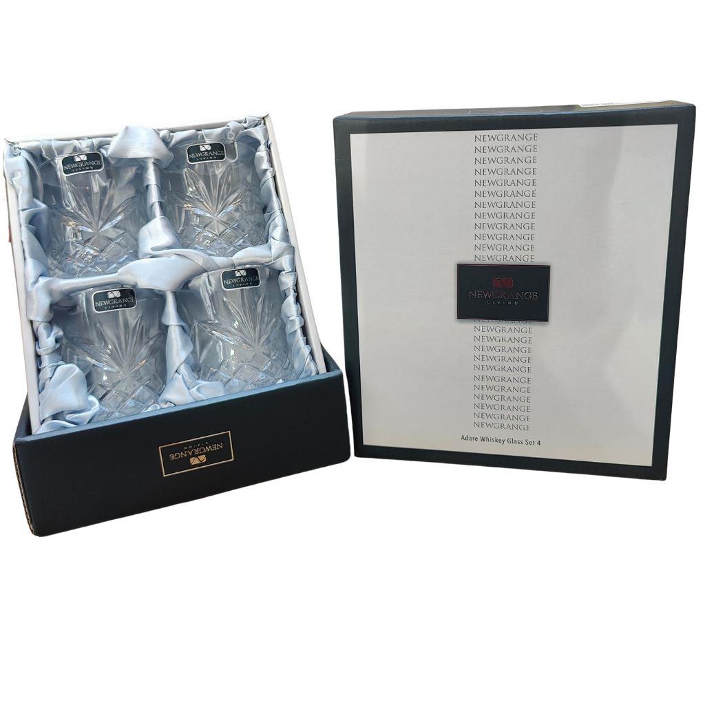 Set of 4 Adare Whiskey Glasses Newgrange Living Mulligans Of Ballaghaderreen  Mulligans of Ballaghaderreen 