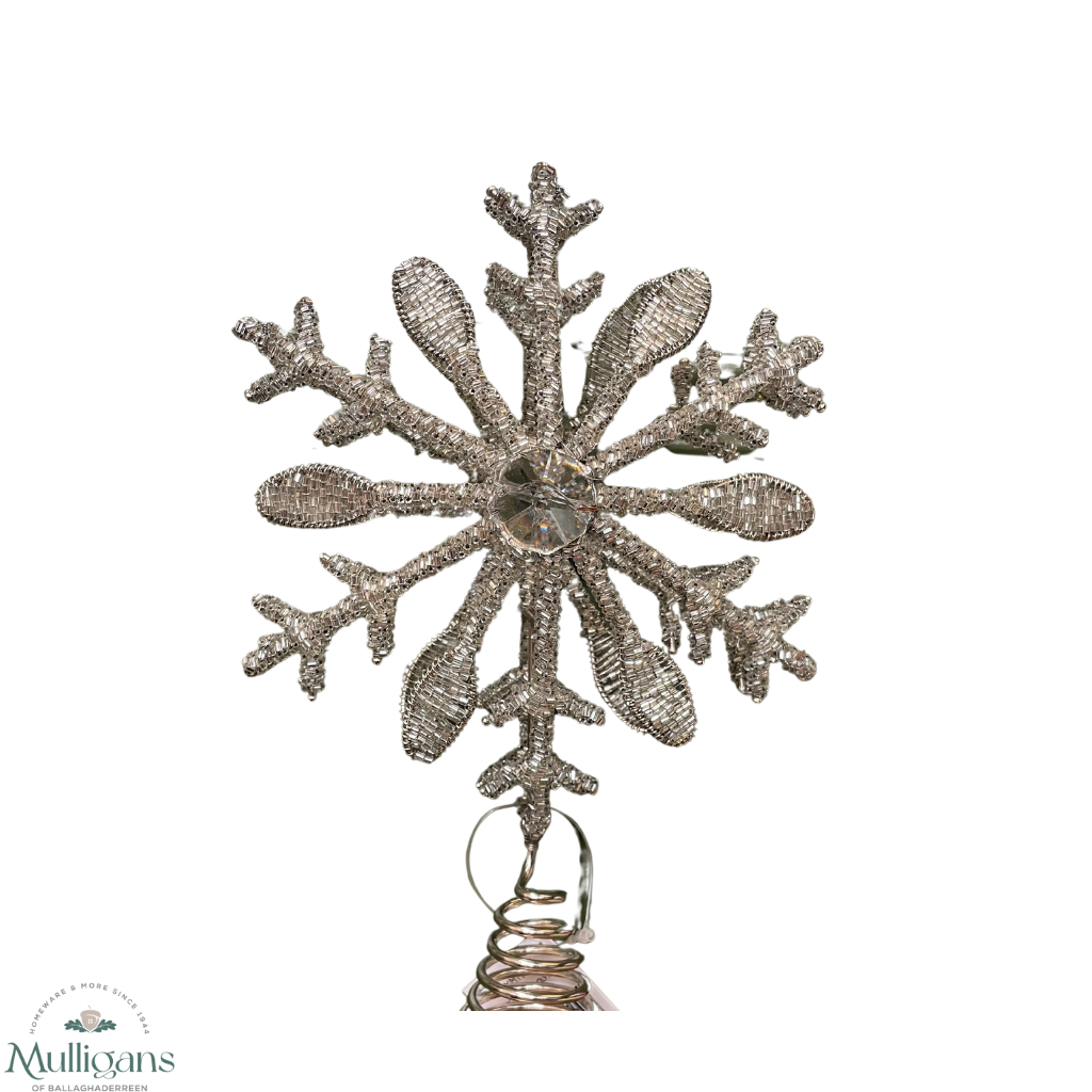 Silver Christmas Tree Topper - Mulligans of Ballaghaderreen 