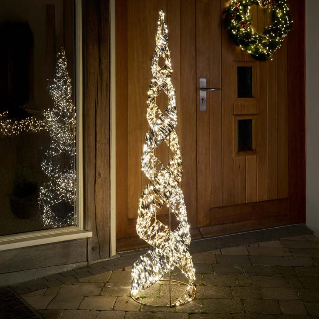 Silver Gilt Helix TreeBelisk 150cm 2506134 Smart Garden Mulligans of Ballaghaderreen