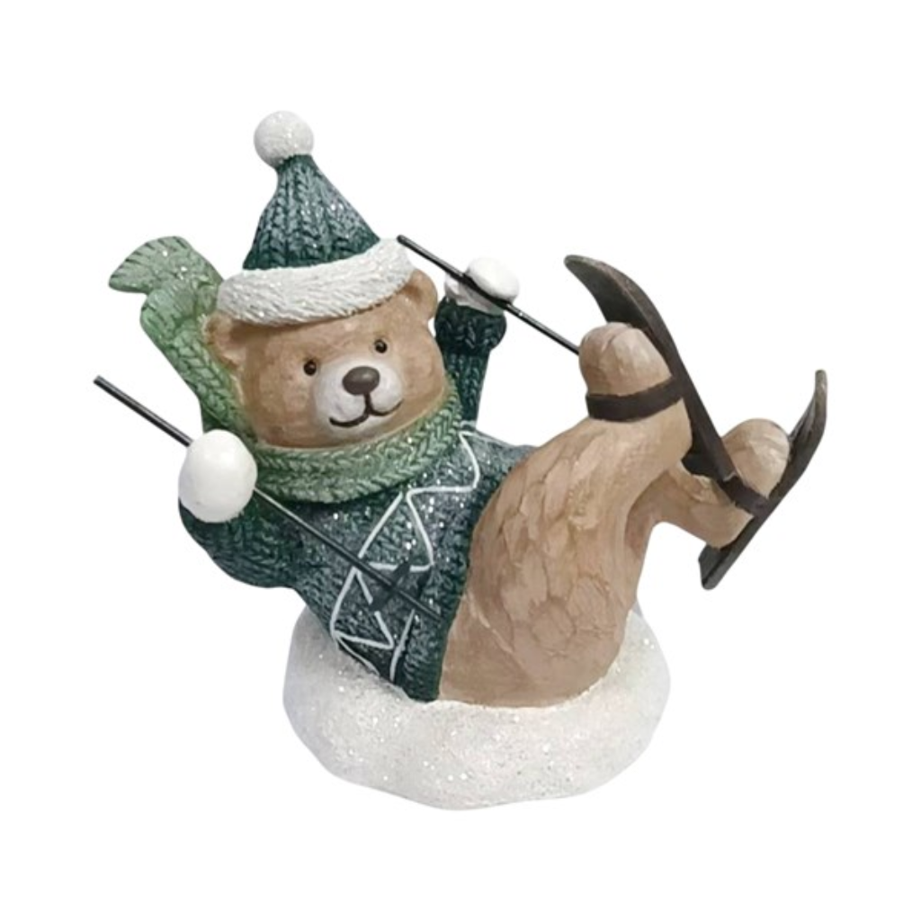 Skiing Bear 18x14cm 35959 Straits Home and Gift Mulligans of Ballaghaderreen