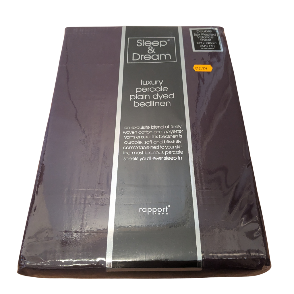 Sleep & Dream Aubergine Double Fitted Sheet SADADFS Sleep & Dream Mulligans of Ballaghaderreen