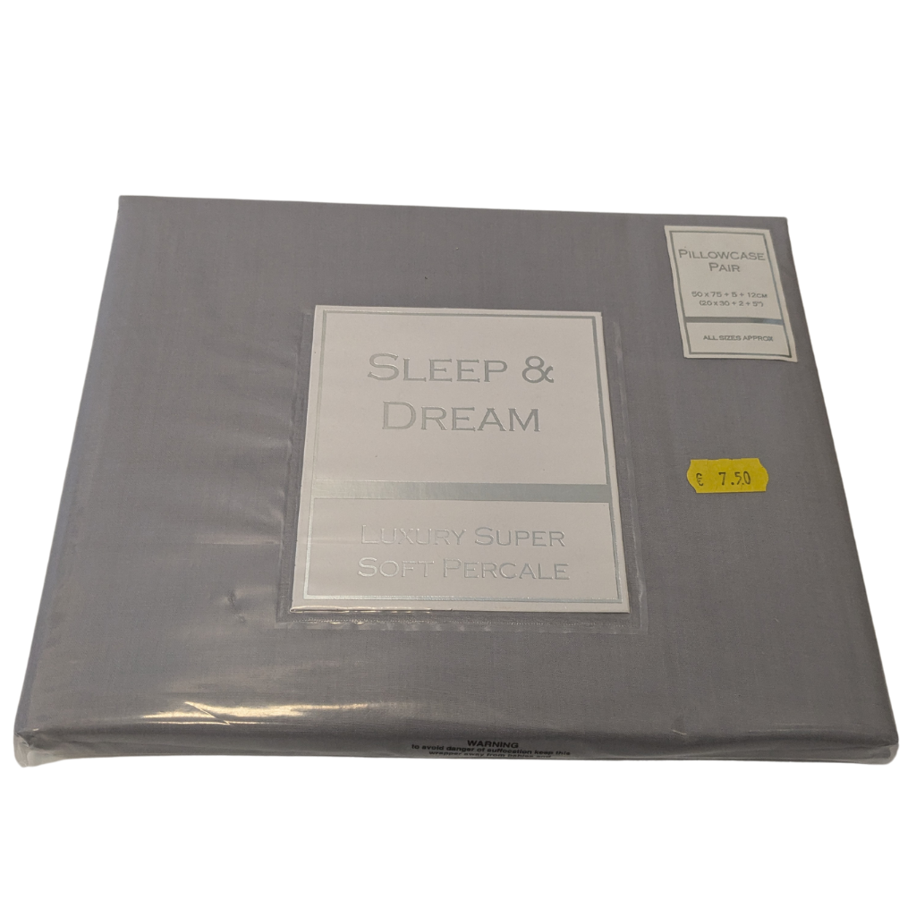 Sleep & Dream Grey Pillowcase SADGPP Sleep & Dream Mulligans of Ballaghaderreen