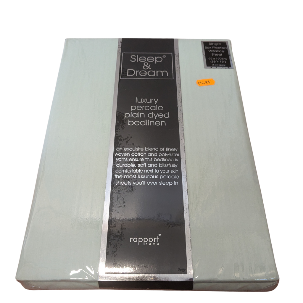 Sleep & Dream Mint Green Single Fitted Sheet SADMGSFS Sleep & Dream Mulligans of Ballaghaderreen