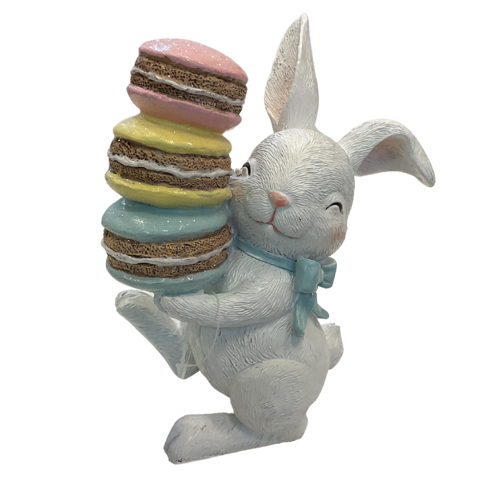 Small Bunny with Macaron Stack Y22.S44605 Harold Elmes Mulligans of Ballaghaderren