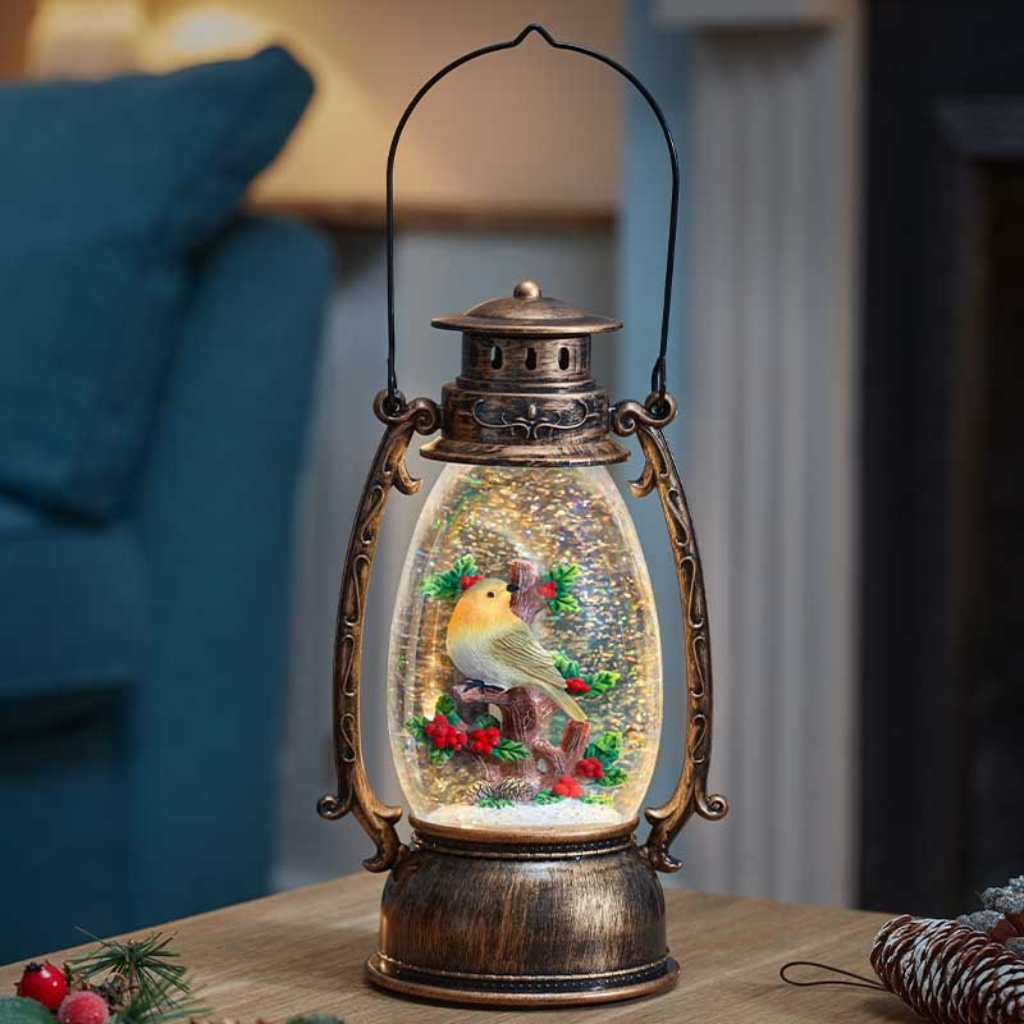 SnowSwirl Festive Robin Lantern 2537116 Smart Garden Mulligans of Ballaghaderreen