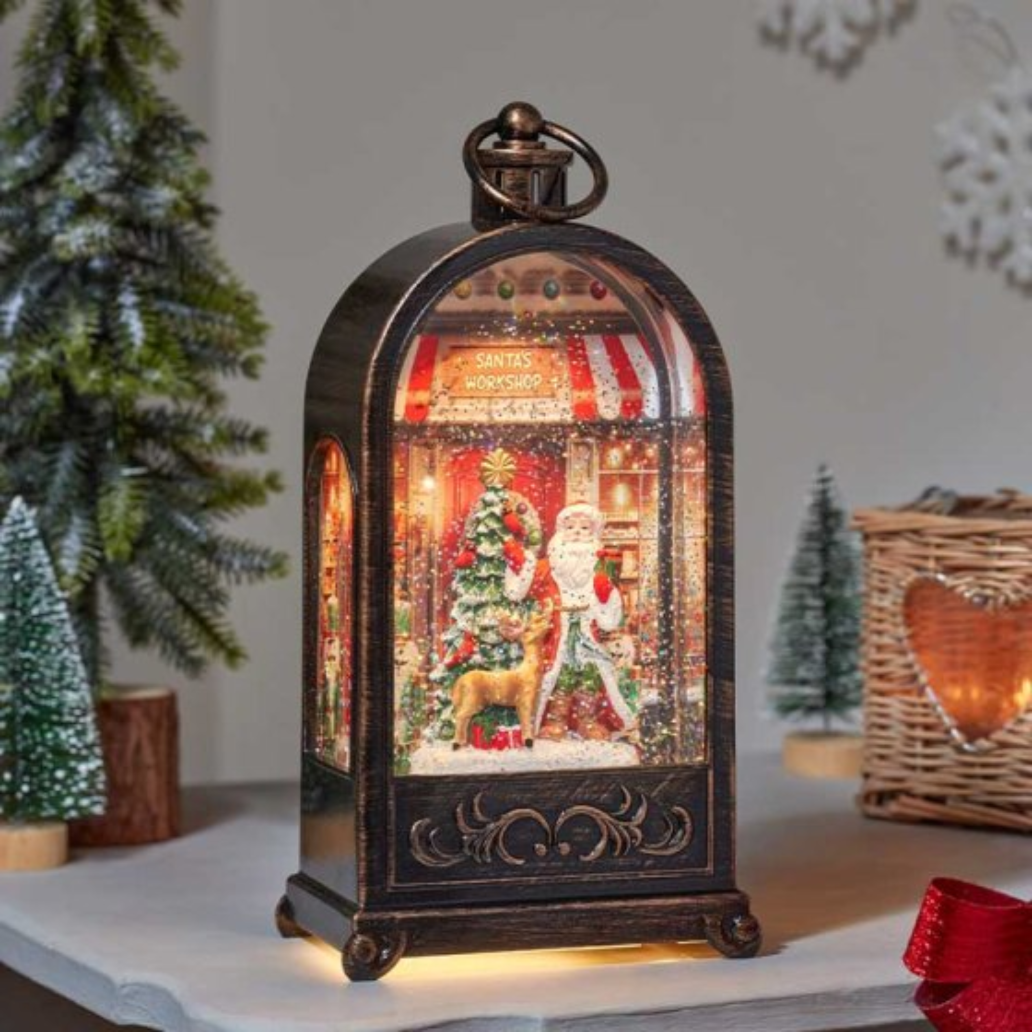 SnowSwirl Santa's Workshop Lantern 2537118 Smart Garden Christmas Mulligans of Ballaghaderreen