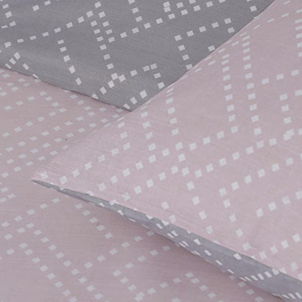 Square Dot Geo Double Pink Duvet Set SDGDPDS Sleepdown Mulligans of Ballaghaderreen