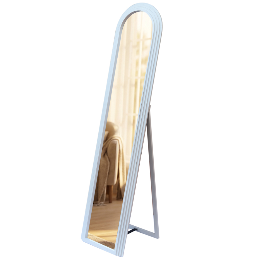 Stepped Arched Floorstanding Mirror - Oyster TL7372 Tara Lane Mulligans of Ballaghaderreen