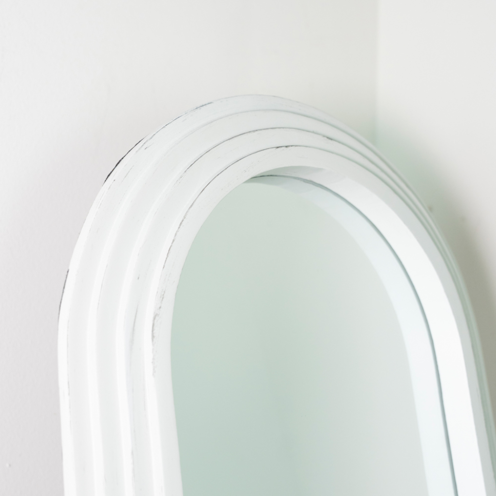 Stepped Arched Floorstanding Mirror - Oyster TL7372 Tara Lane Mulligans of Ballaghaderreen