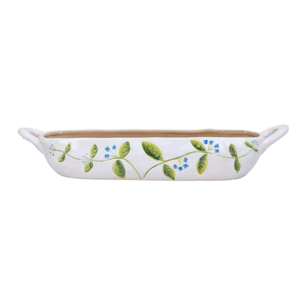 Stoneware Long Serving Dish Meadow 80052 Gisela Graham Mulligans of Ballaghaderreen