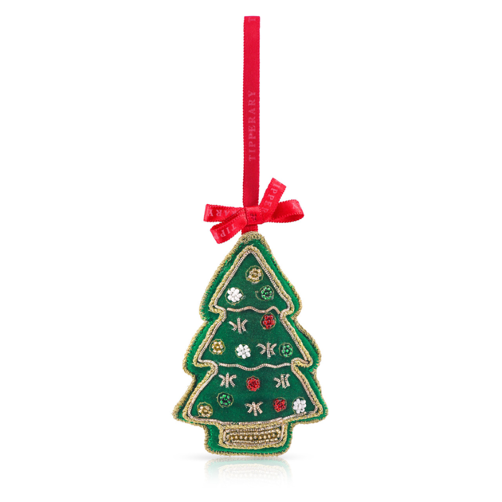 TC EMBROIDERY CHRISTMAS DECORATION TREE 162525 Tipperary Crystal Mulligans of Ballaghaderreen