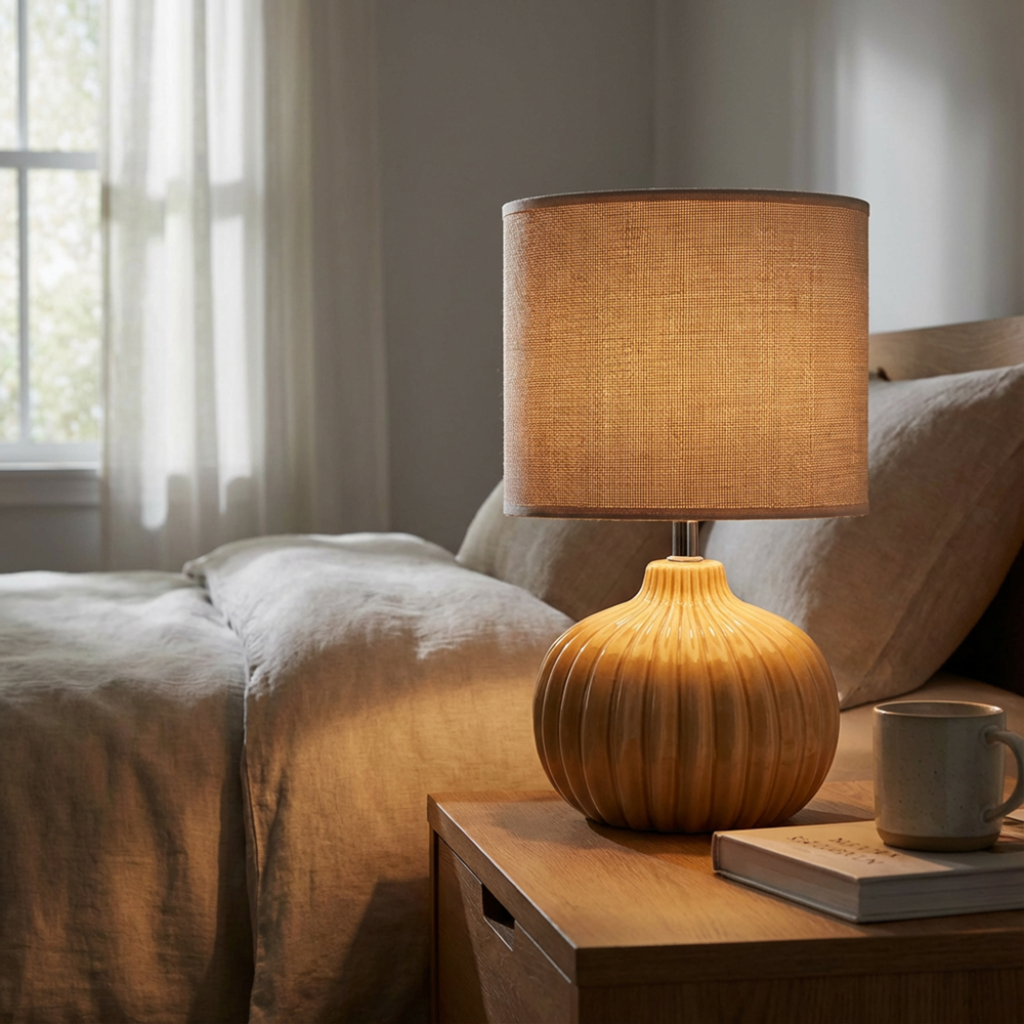Dakota Ceramic Lamp - Muted Yellow TL7435 Tara Lane Mulligans of Ballaghaderreen