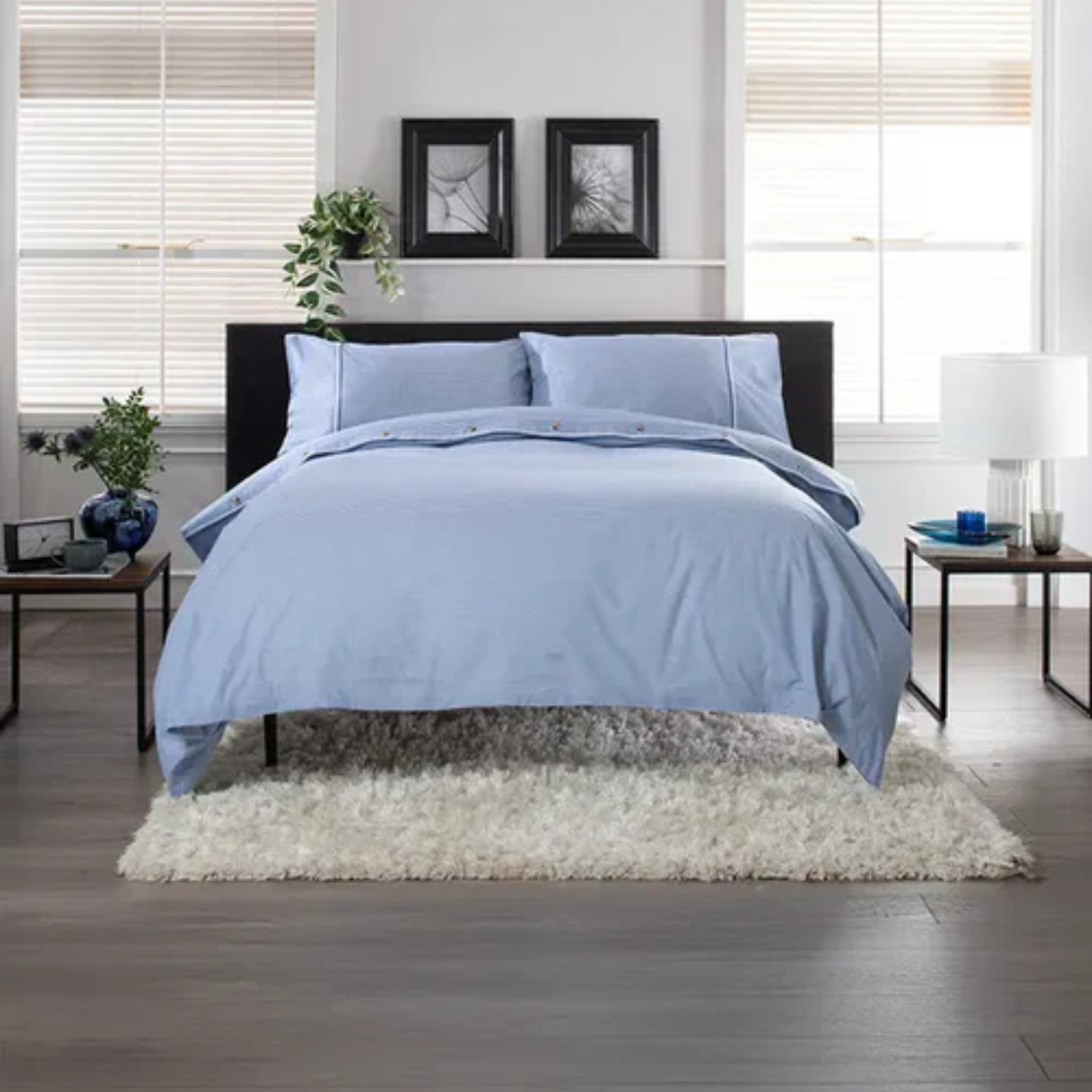 TLC Gingham Duvet Set - Blue and White TLCGDSBW Stematclo Mulligans of Ballaghaderreen