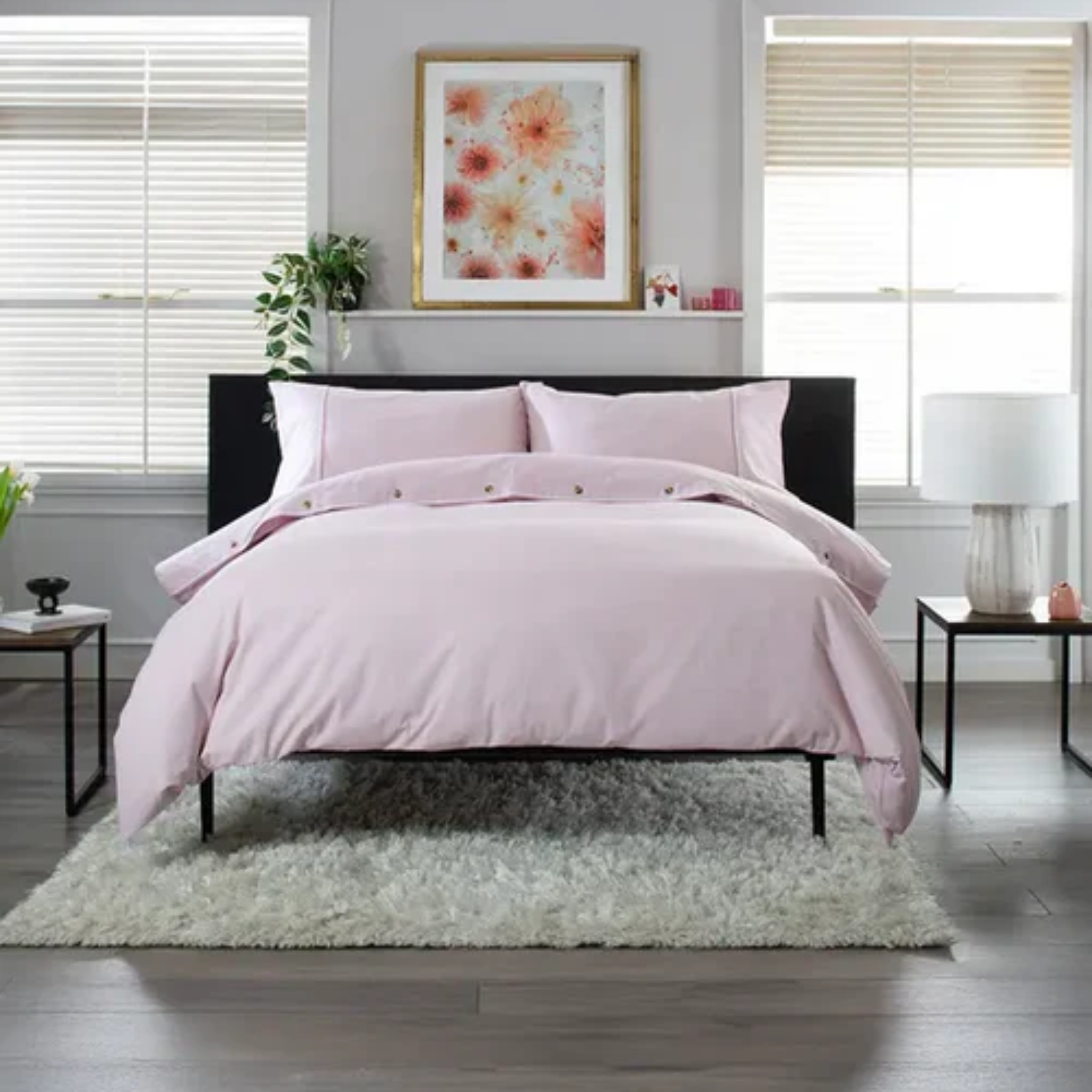 TLC Gingham Duvet Set - Rose and White TLCGDSRW Stematclo Mulligans of Ballaghaderreen