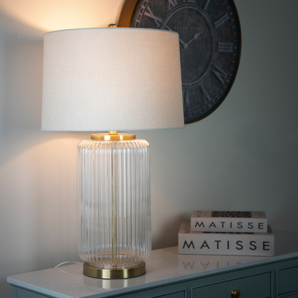 Tabitha Glass Table Lamp TL7406 Tara Home Mulligans of Ballaghaderreen