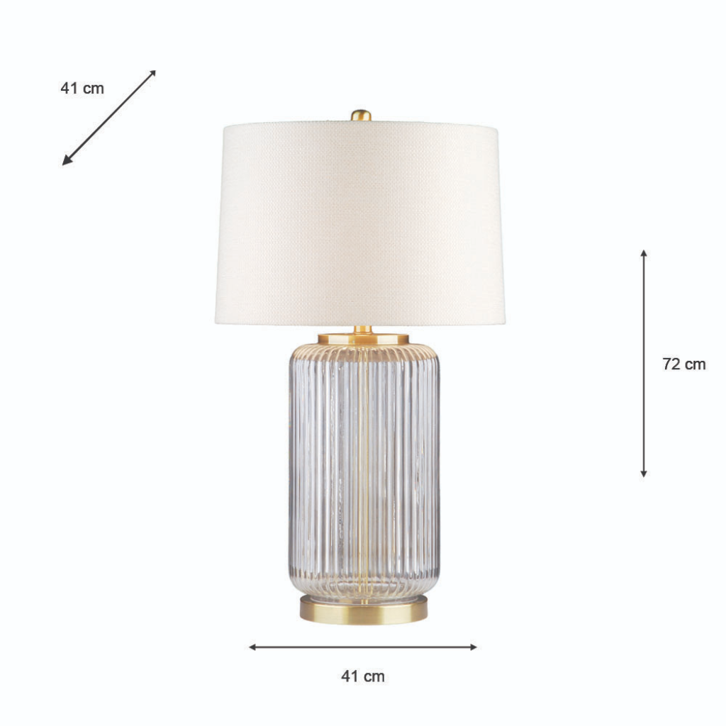 Tabitha Glass Table Lamp TL7406 Tara Home Mulligans of Ballaghaderreen