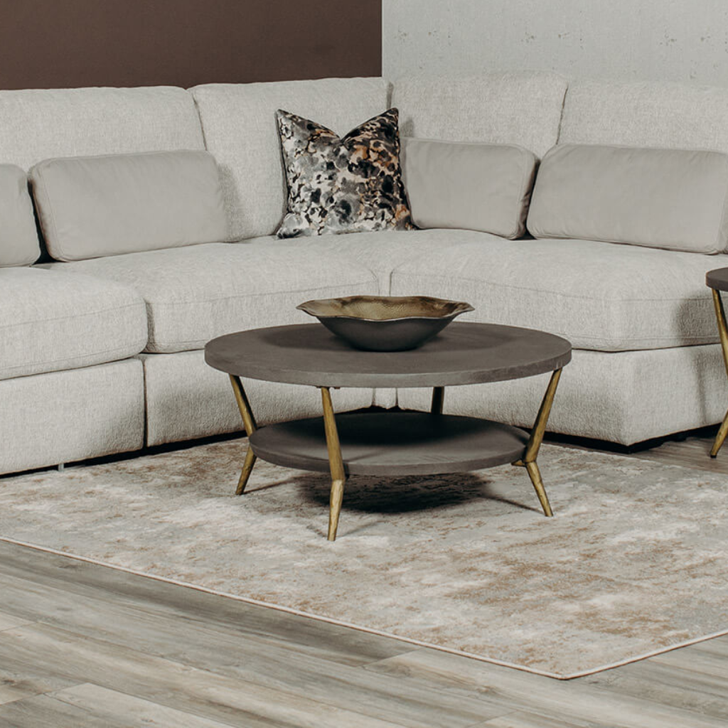 Tabitha Round Coffee Table - Grey Tab-007-GY Vida Living Mulligans of Ballaghaderreen