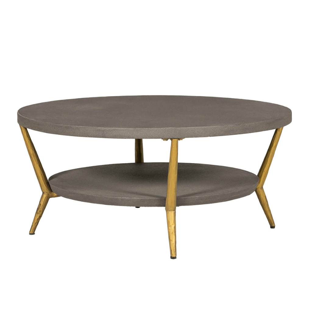 Tabitha Round Coffee Table - Grey Tab-007-GY Vida Living Mulligans of Ballaghaderreen
