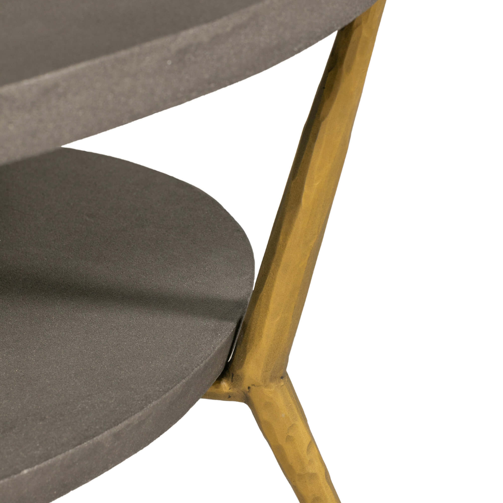 Tabitha Round Coffee Table - Grey Tab-007-GY Vida Living Mulligans of Ballaghaderreen